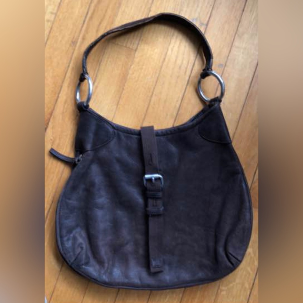 Soft leather hobo bag
